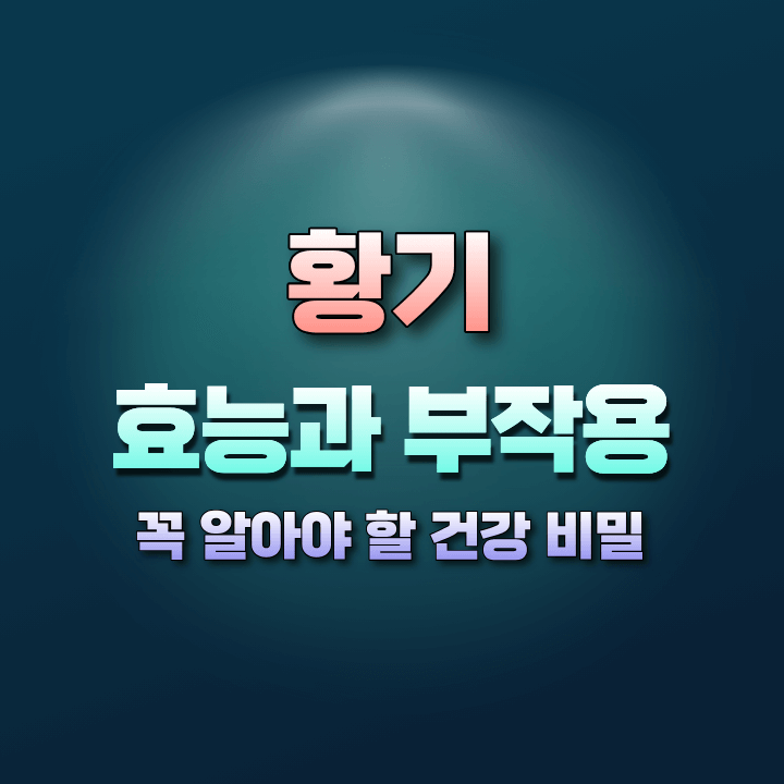 황기의효능