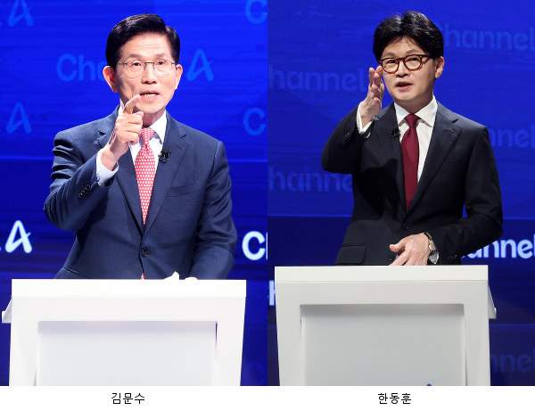 국민의힘 2차 경선, 김문수·한동훈 토론 핵심 쟁점