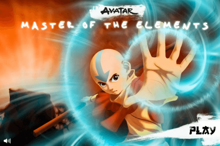 아바타-원소의-주인-플래시게임-메인-화면