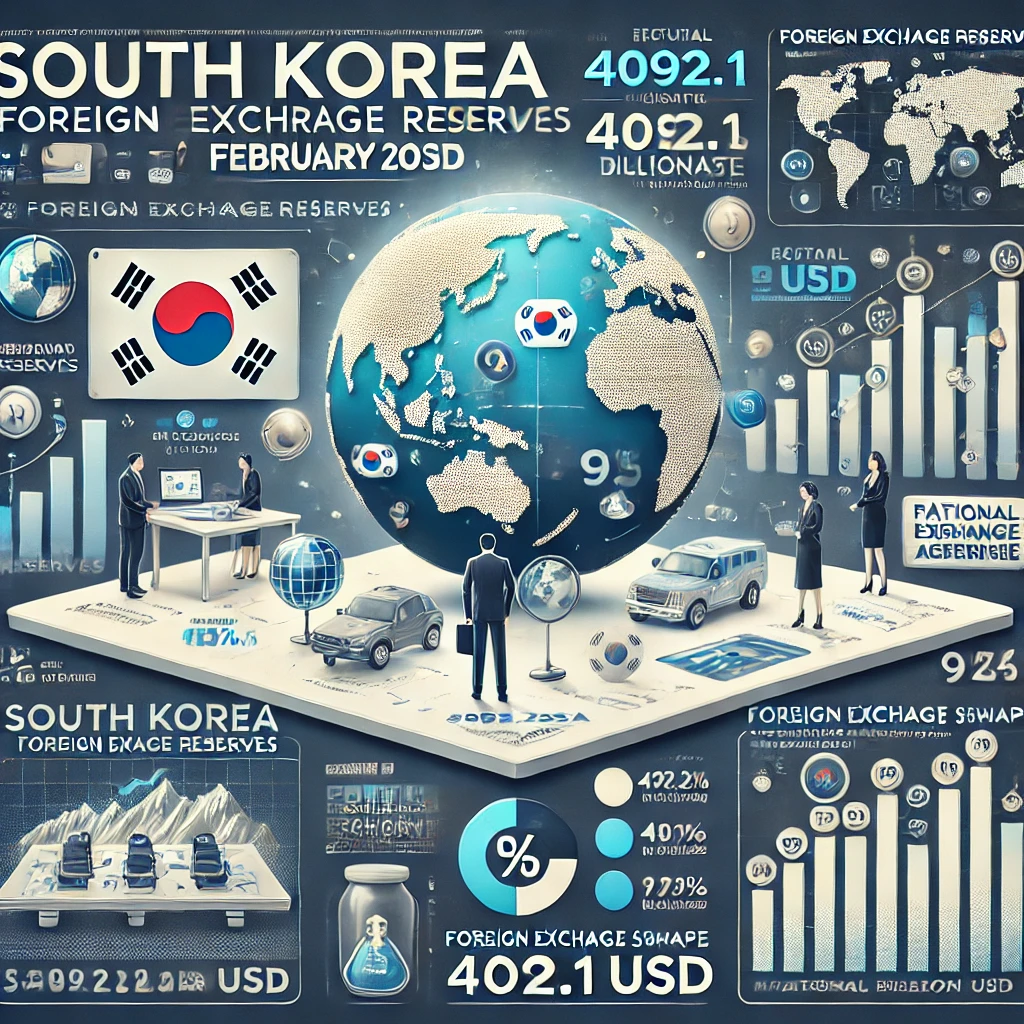 한국 외환보유액 4년 9개월 만에 최저치… 국민연금 외환스와프 영향