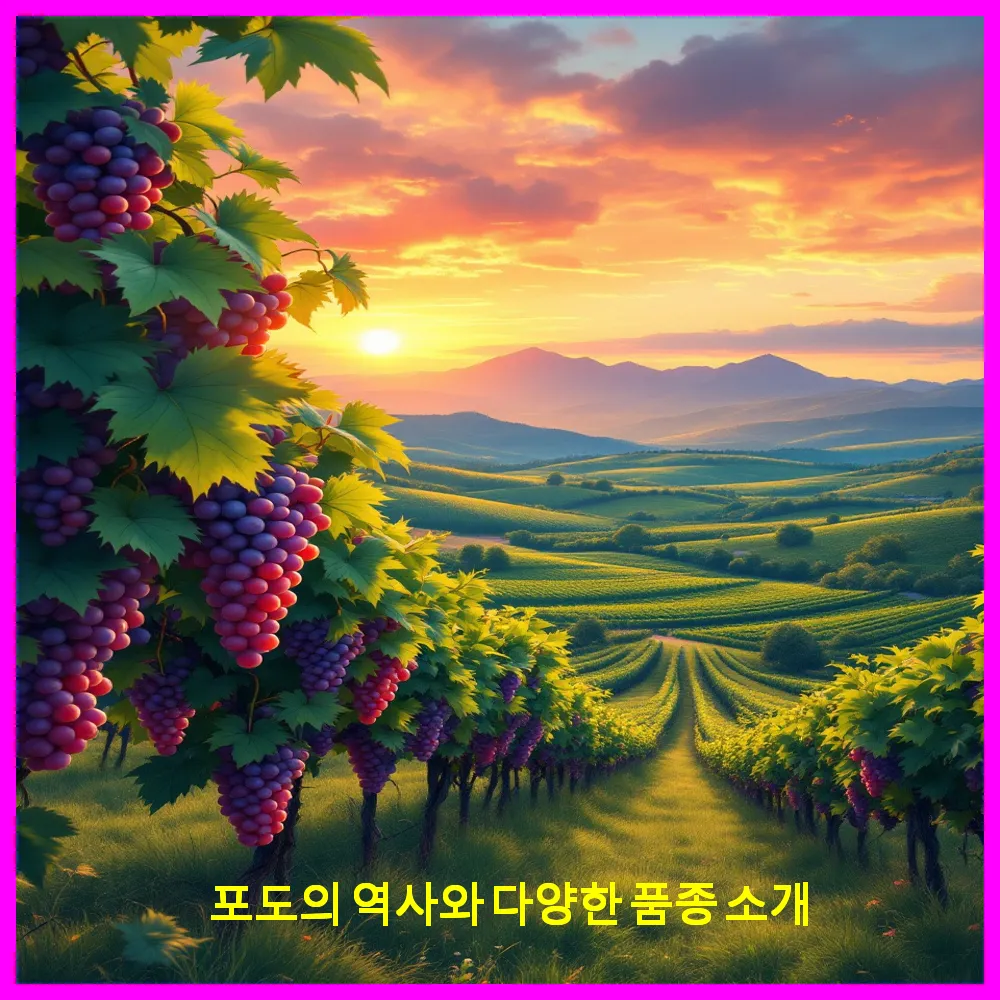 포도의 역사와 다양한 품종 소개