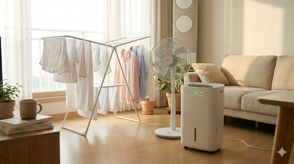 실내 빨래 냄새 안 나게 하는 법 7가지 (겨울철 아파트 필수 꿀팁)