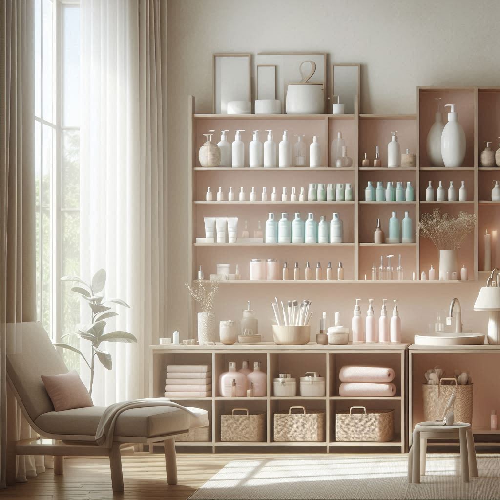 피부,체형관리 샵 배경