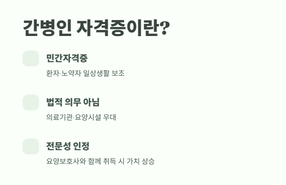간병인 자격증 2025년 최신 정보 2