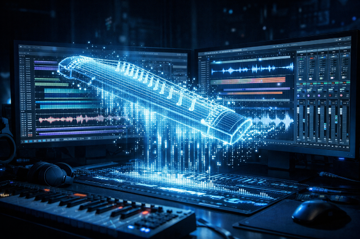 인공지능 기반 국악 가상 악기 구동 및 데이터 추출 시각화 이미지