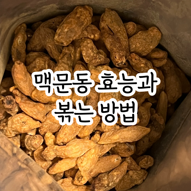 볶은 맥문동 효능 맥문동탕 맥문동먹는방법