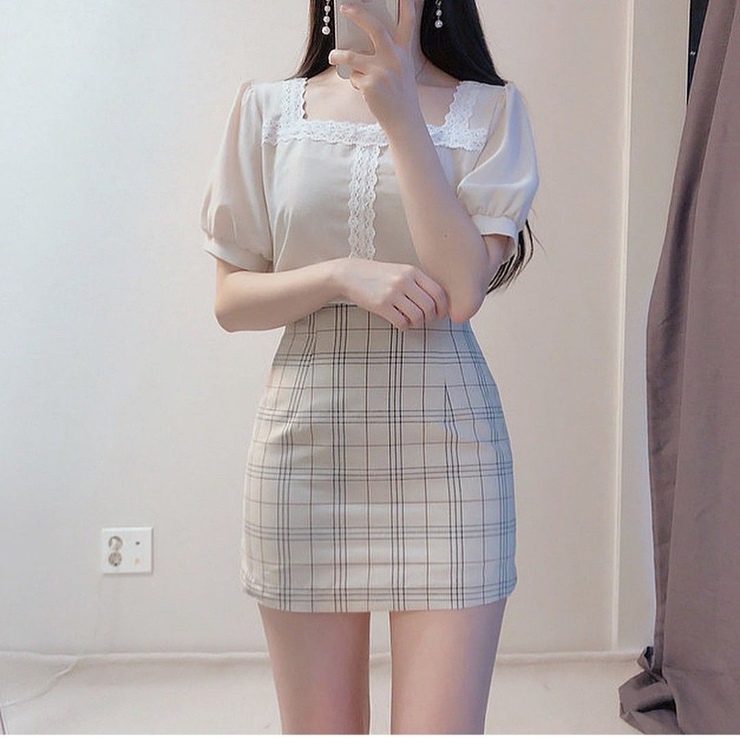 여성스러우면서도 귀여운 여자패션