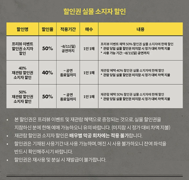 뮤지컬 에밀 캐스팅 할인 예매