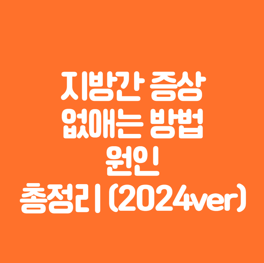 지방간 증상, 없애는 방법, 원인 총정리 (2024ver)
메인 키워드