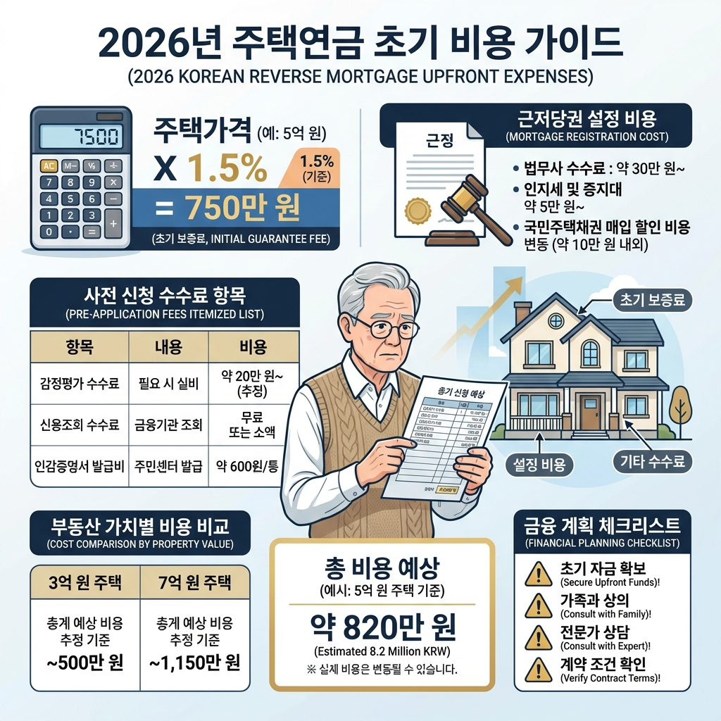 2026 주택연금 초기 보증료 계산과 근저당권 설정 비용 신청 전 꼭 알아야 할 모든 것