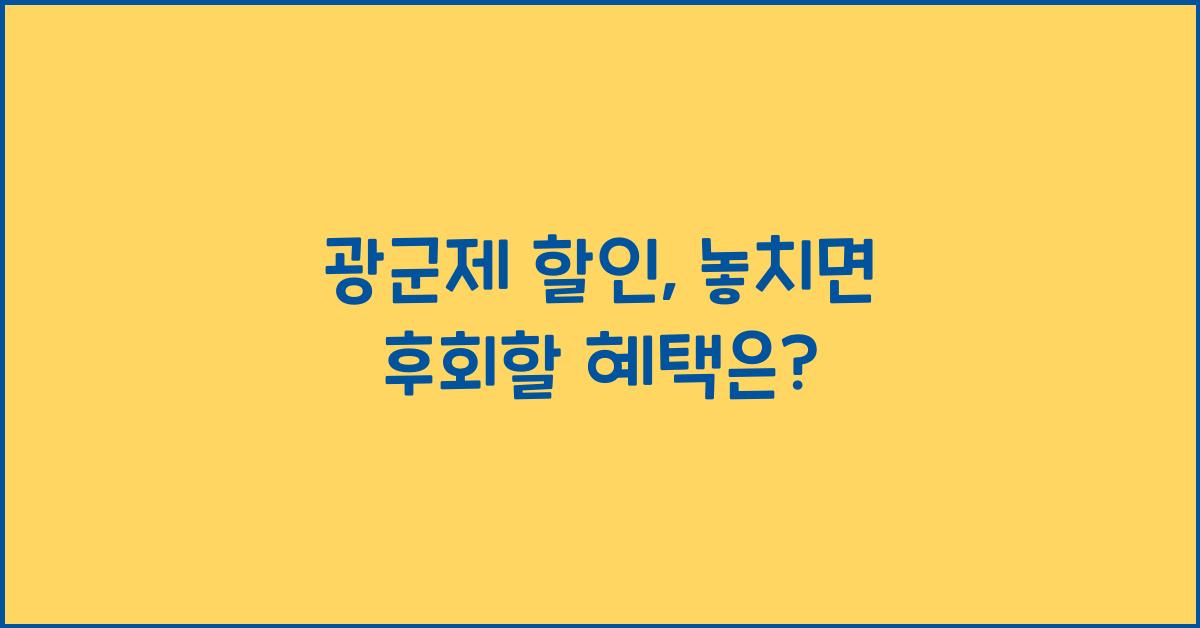 광군제 할인