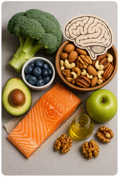 뇌 건강에 좋은 식품 이미지