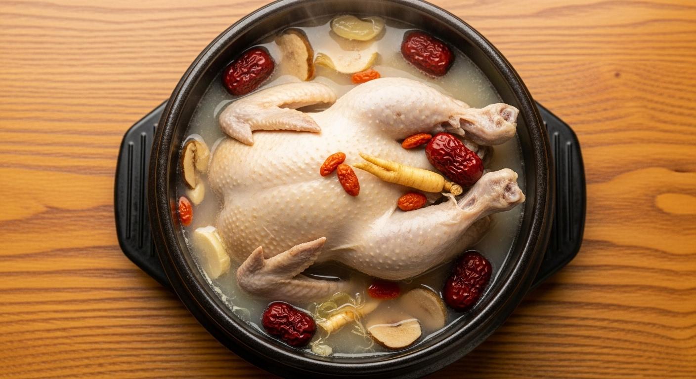 초복 삼계탕 이모티콘