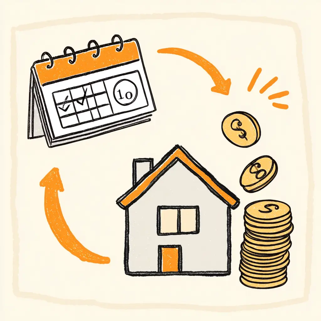 매달 10만원씩 꾸준히 청년주택드림청약통장에 납입하는 모습