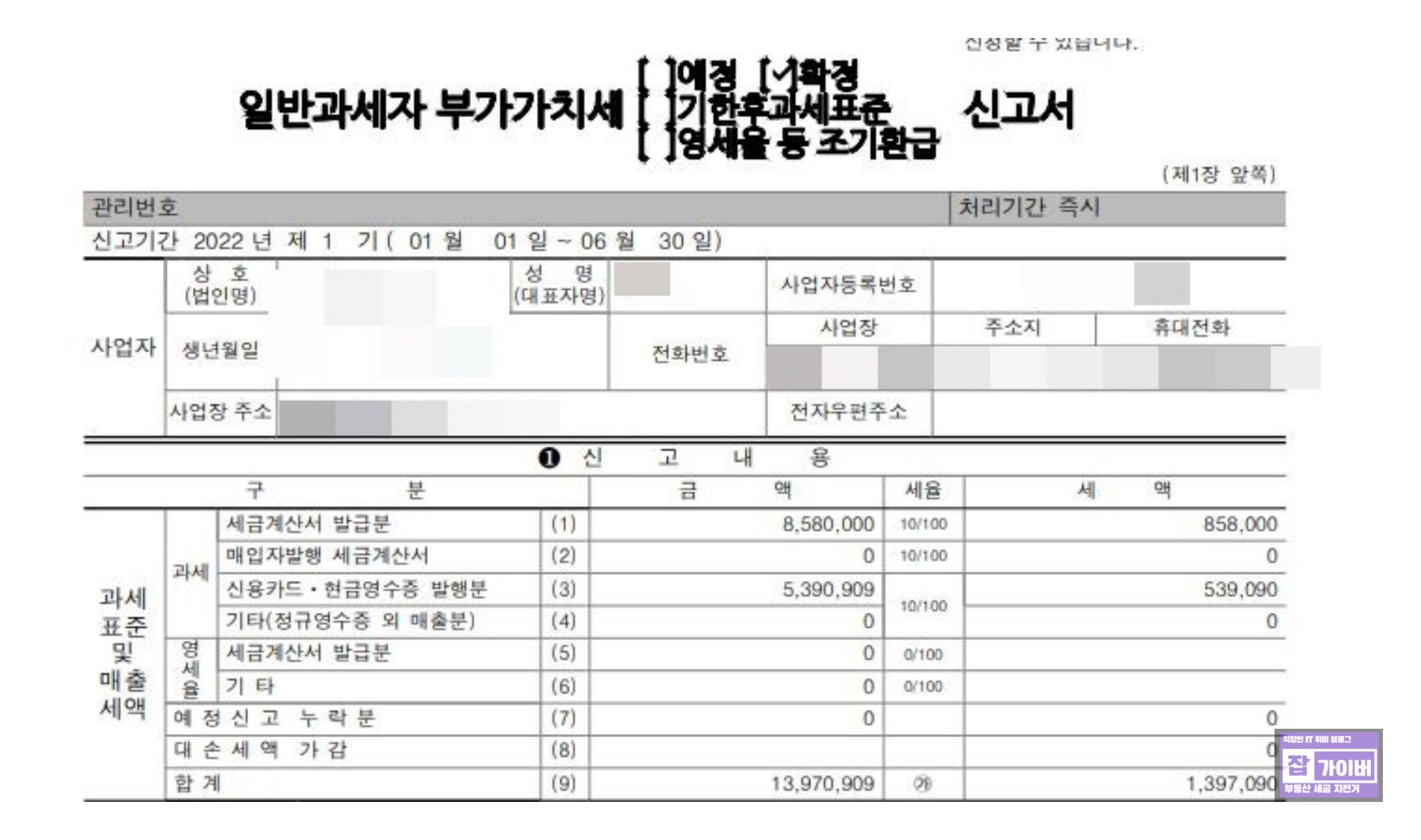 일반과세자 부가가치세 신고에서 고정자산 매각 처리 포인트