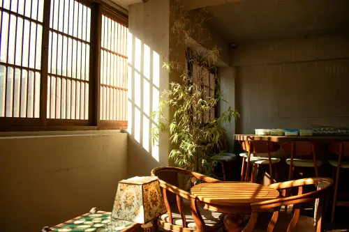 Minimalist and modern cafe interior in Seoul