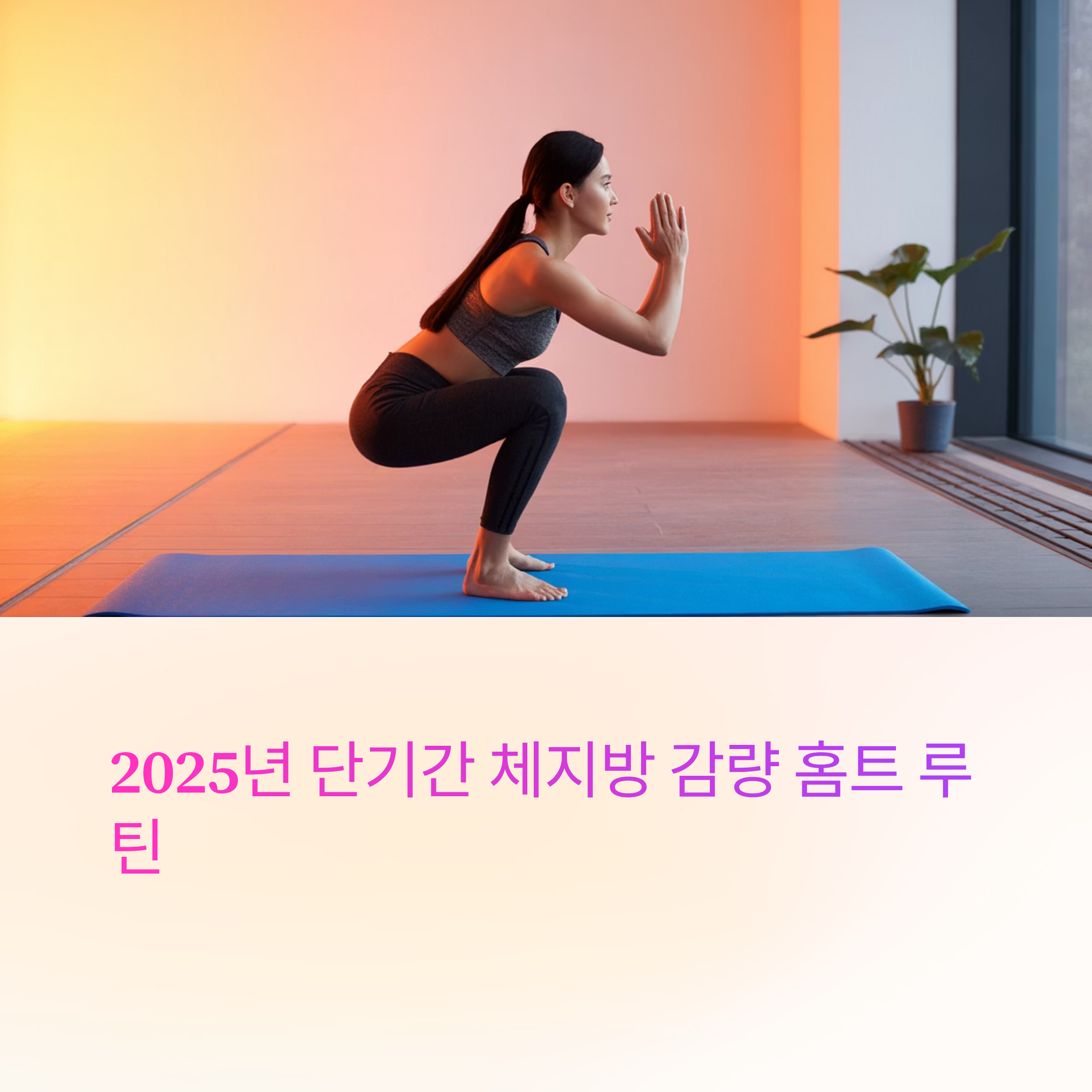 단기 체지방 감량