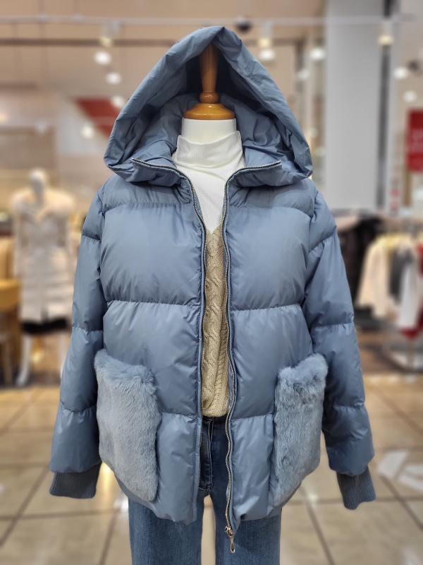 발렌시아 렉스퍼 포켓 포인트 구스패딩 21AGE11B0