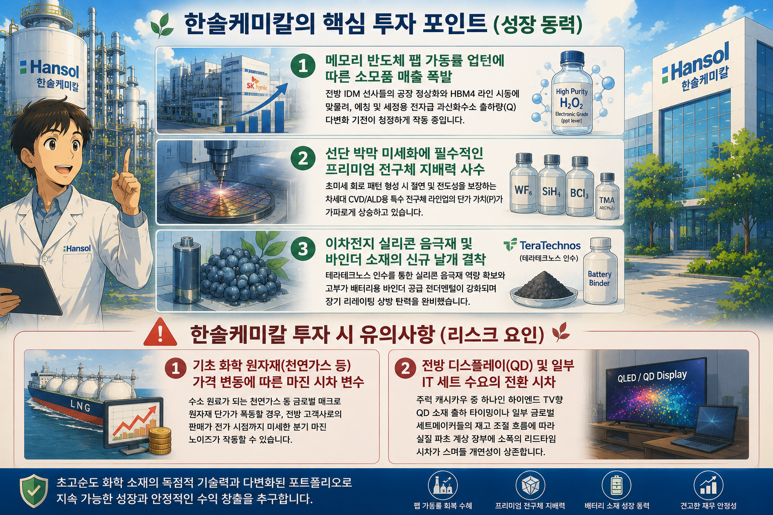 한솔케미칼 투자 포인트와 리스크