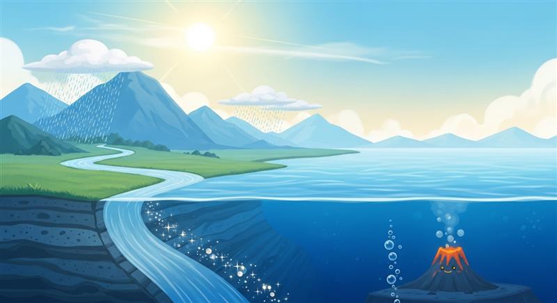 바닷물은 왜 짤까? 소금의 기원과 순환