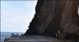 울릉도 거북바위 붕괴