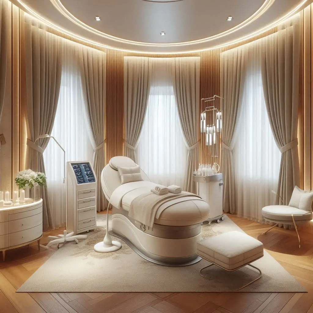 피부,체형관리 샵 배경