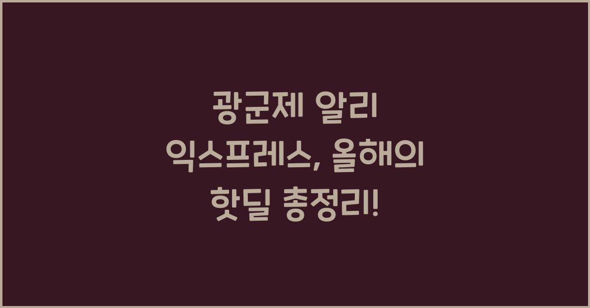 광군제 알리 익스프레스