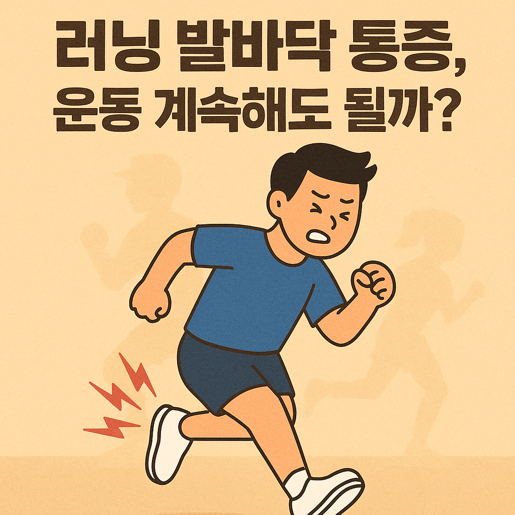 러닝 발바닥 통증