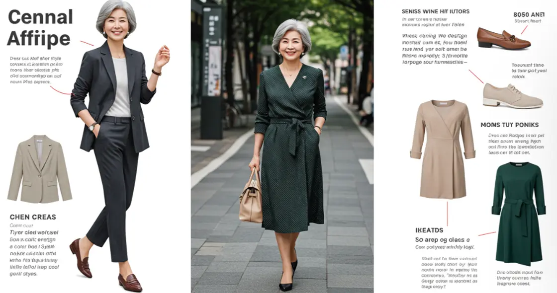 60대 여성 편안한 의류 코디법