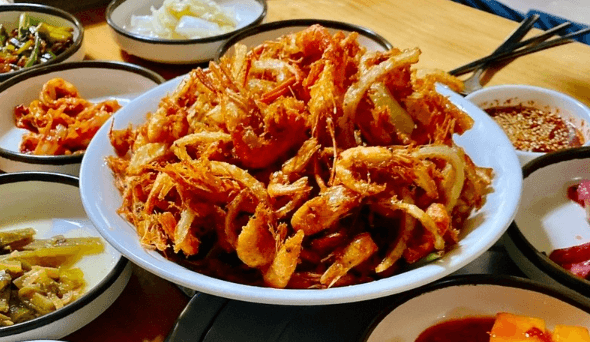 생생정보통 새뱅이수제비 전골 민물새우튀김 매운탕 천안 맛집