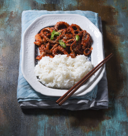 낙지덥밥의 모습