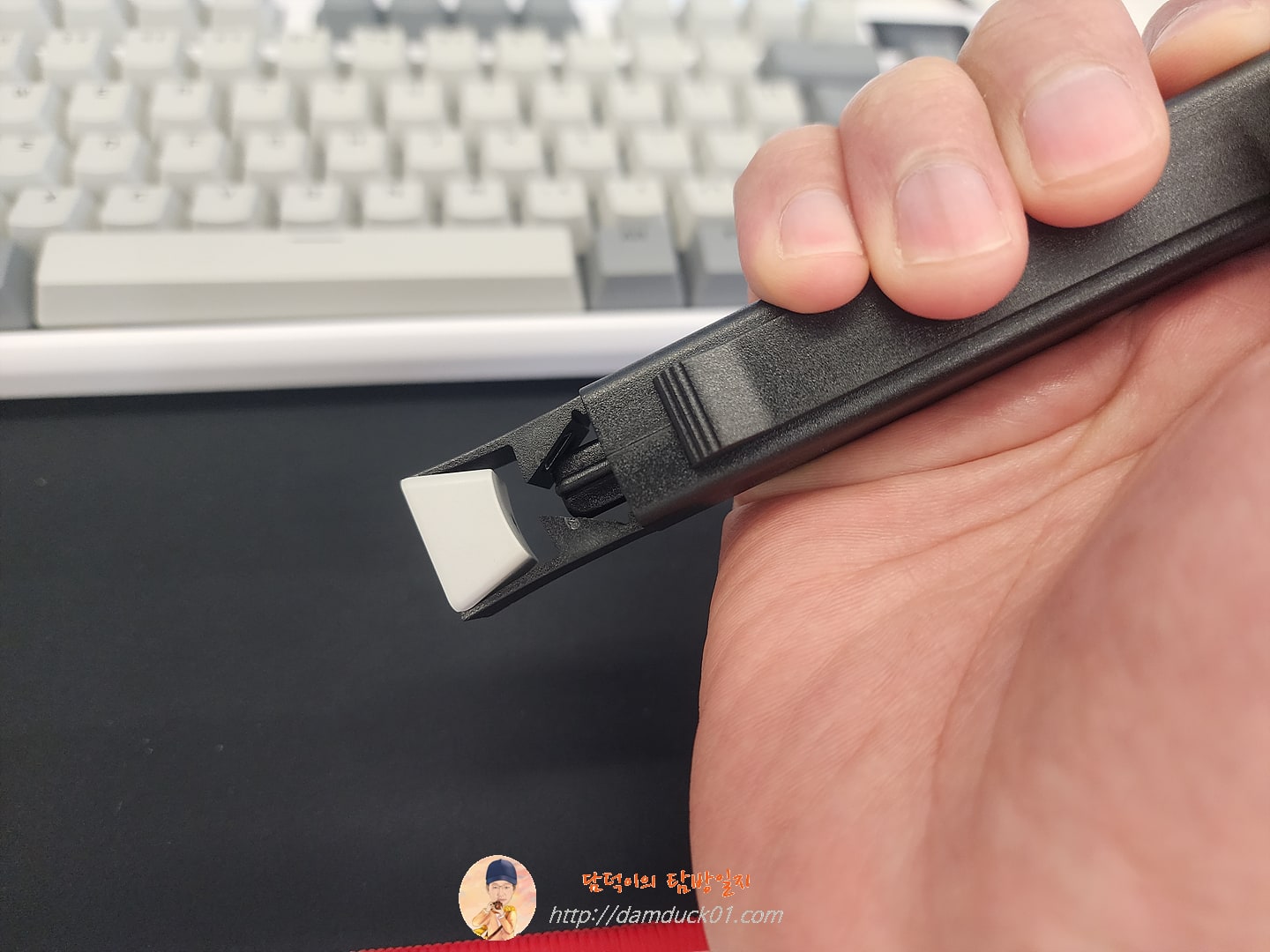 핫 스왑 키 풀러 키캡 조절기, 기계식 키보드 고정용 휴대용 스위치 리무버, 액션 DIY 청소 도구, 2 in 1