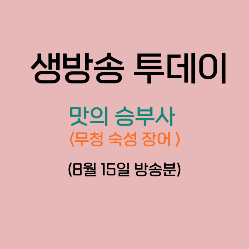 생방송 투데이