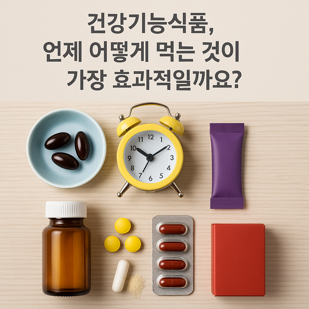 건강기능식품 복용 시기