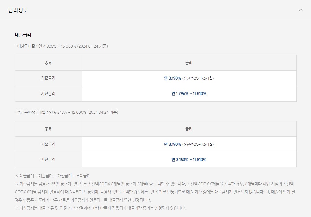 카카오뱅크 비상금대출 조건 신청방법 서류