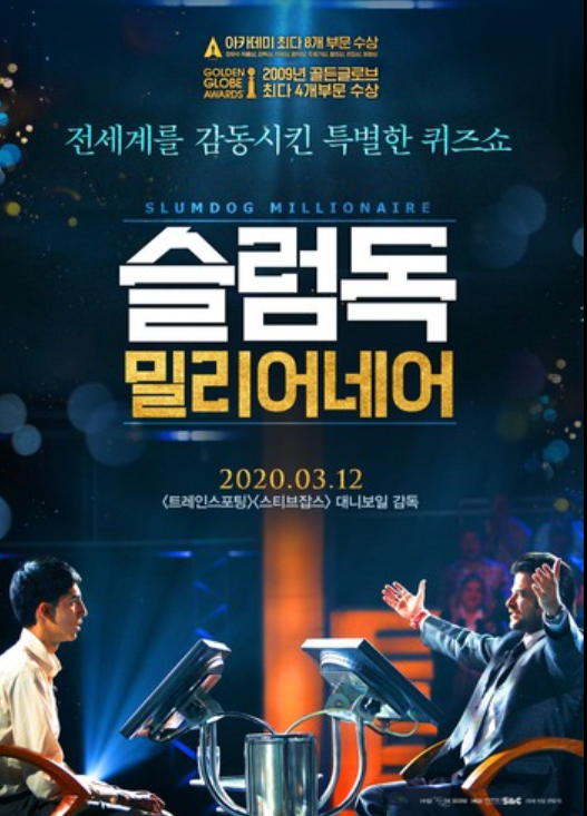 슬럼독 밀리어네어 영화 포스터