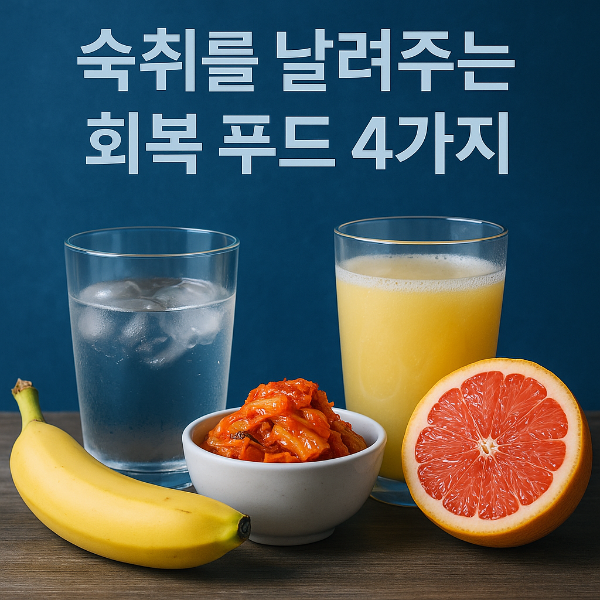 술 빨리 깨는 법? 숙취 해소에 좋은 음식 TOP 4