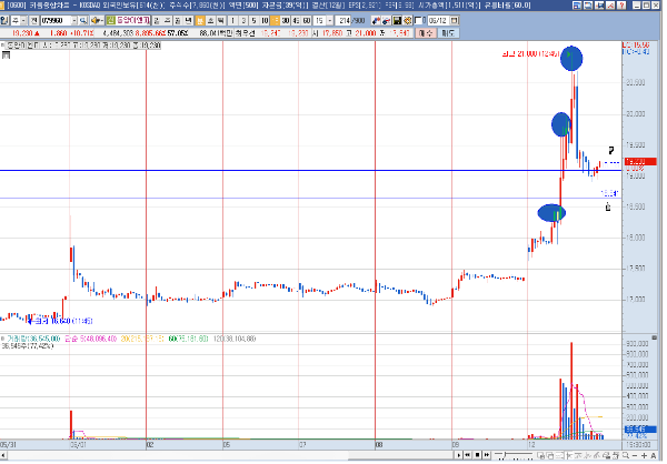 동양이엔피 분봉