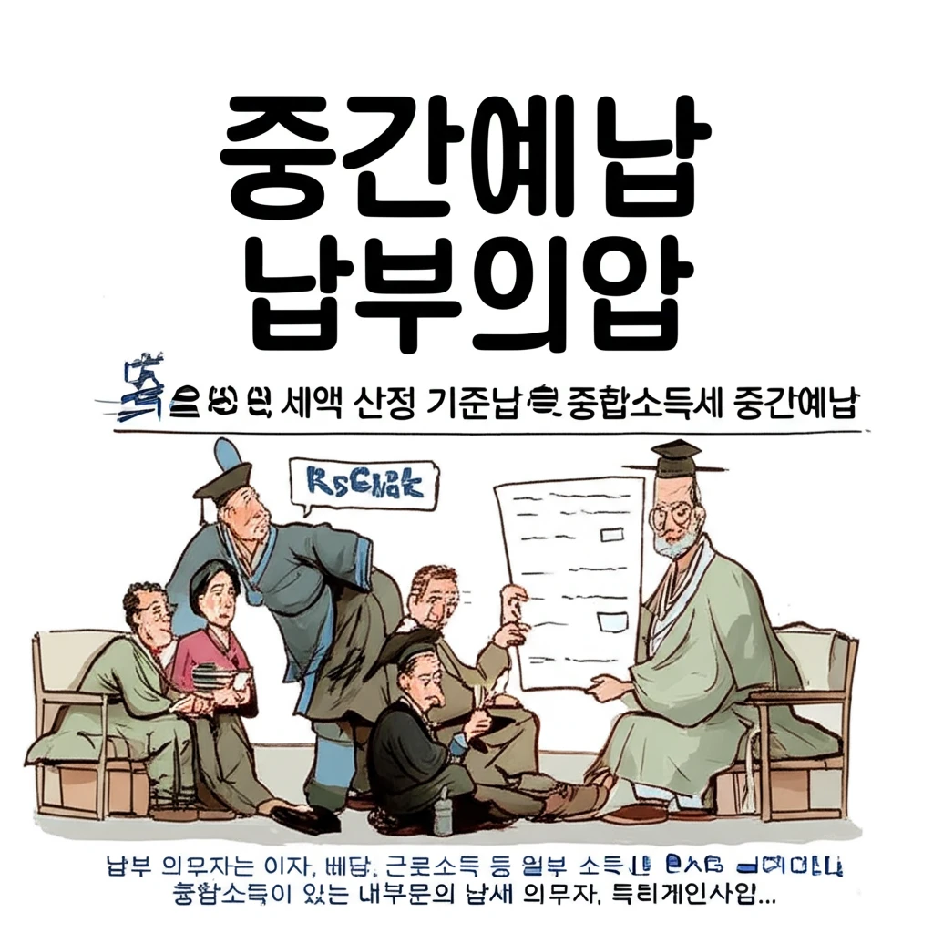11월 종합소득세 중간예납: 납부 예..