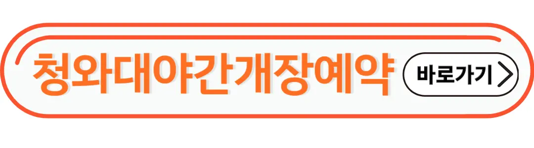 청와대야간개장예약