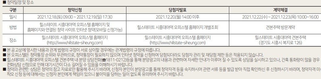 힐스테이트 시흥대야역 청약신청방법