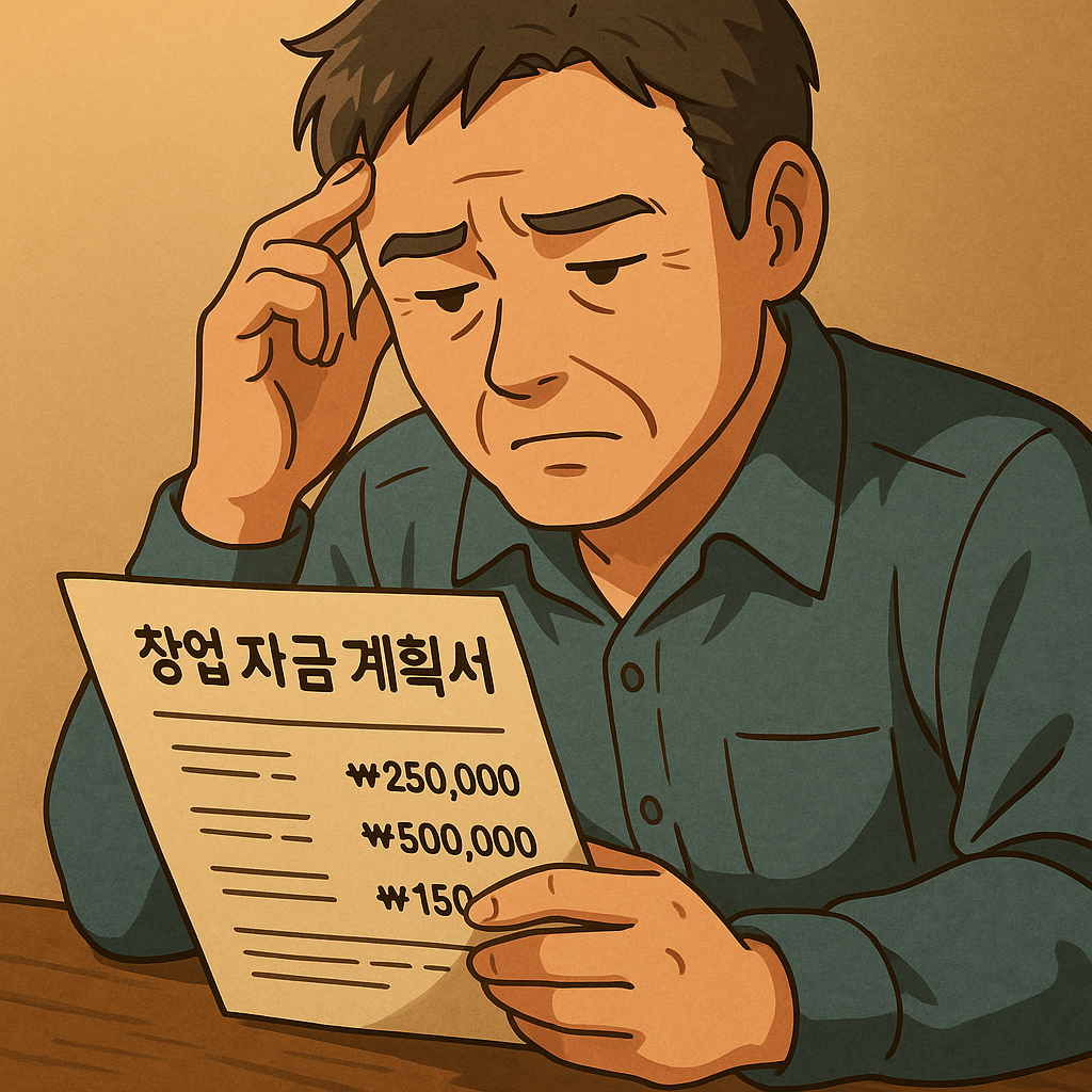 고민하는 중년