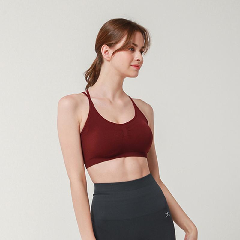 단스킨 심리스 필라테스 무봉제 브라탑 스포츠브라 DNB4WBT02