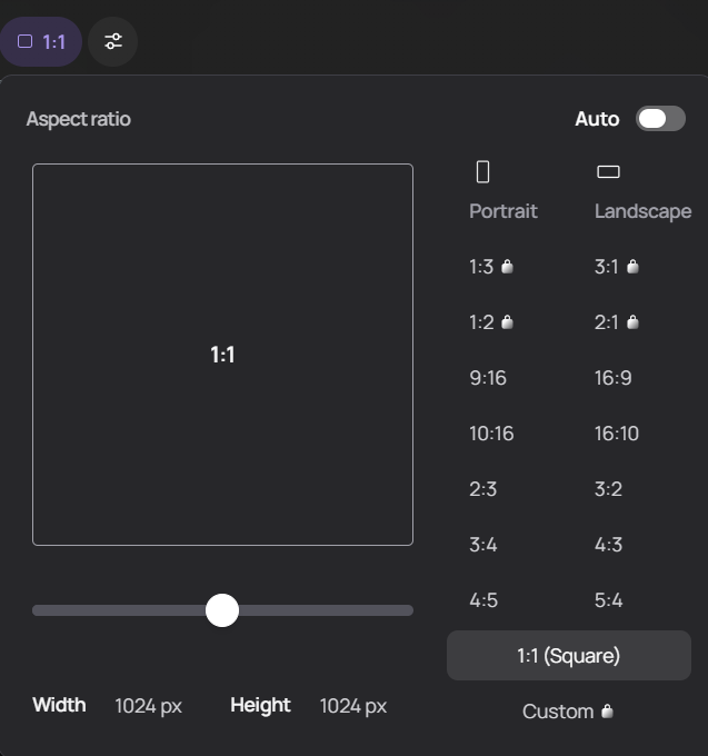 AI 무료 로고 이미지 생성 Ideogram Ratio