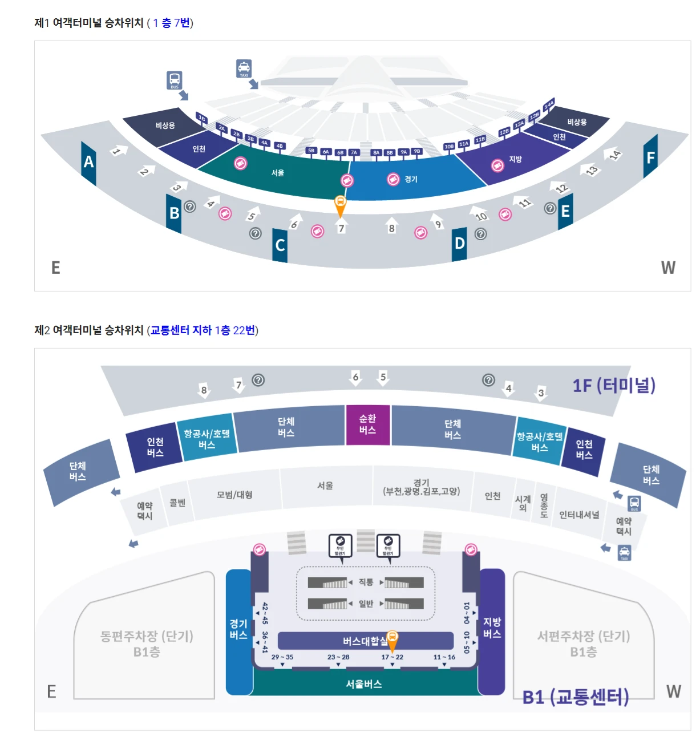 공항버스 현장 예매 방법 인천공항 승하자 위치