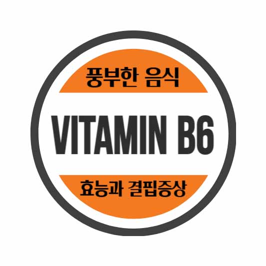 비타민 B6 효능, 결핍 증상, 풍부한 음식