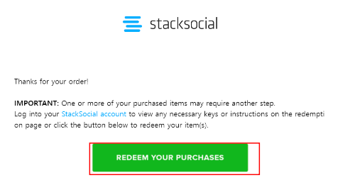 'Redeem your purchases'를 클릭하면 라이센스 코드를 확인