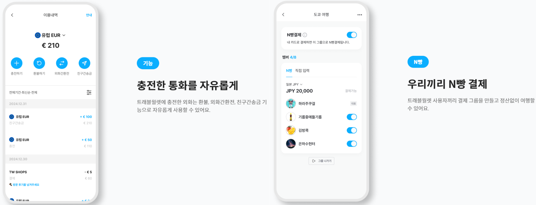 트래블월렛 어플리케이션 사용법입니다.