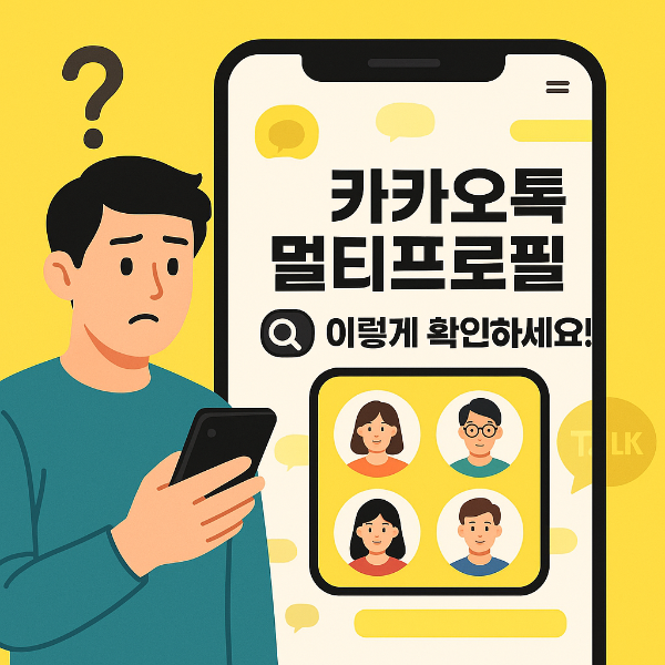 카카오톡 멀티프로필 확인 썸네일 이미지입니다.