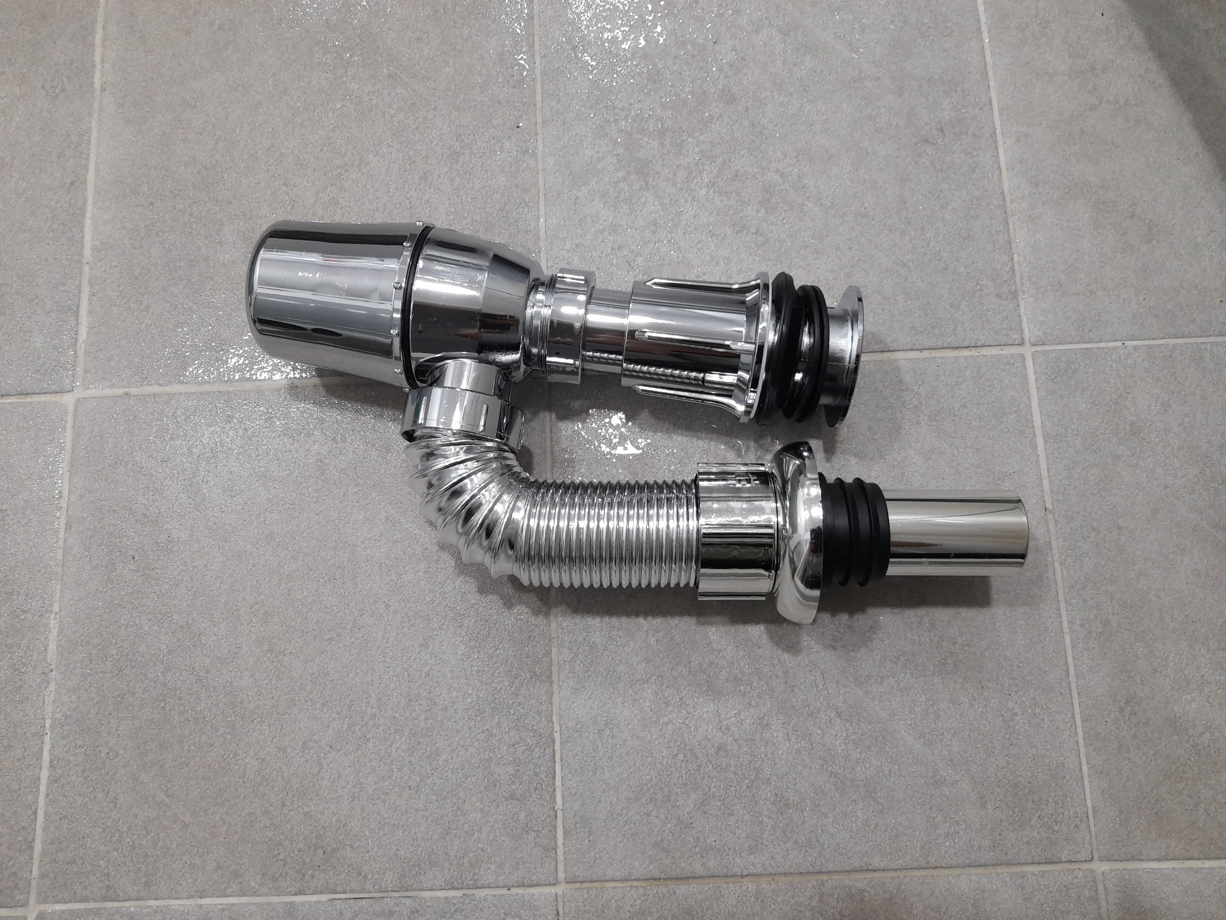 세면대 부속품 벽트랩 (아이트랩, 망치 트랩) 교체